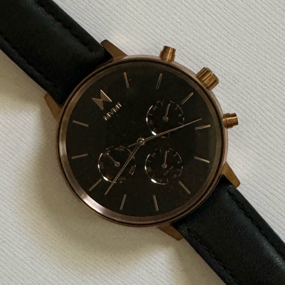 MVMT Women’s Watch in Black & Rose Gold